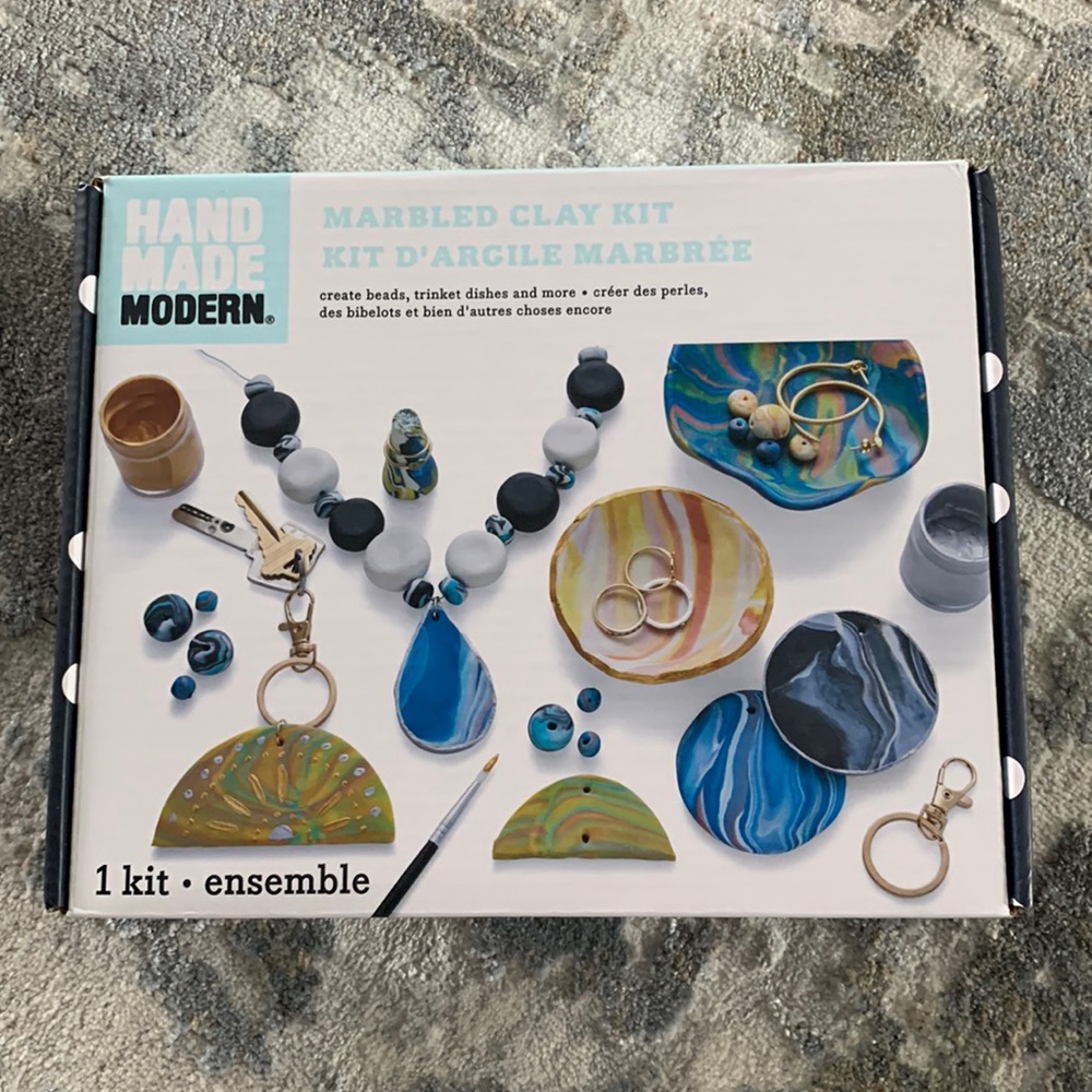 Hand Made Modern Marbled Clay Kit